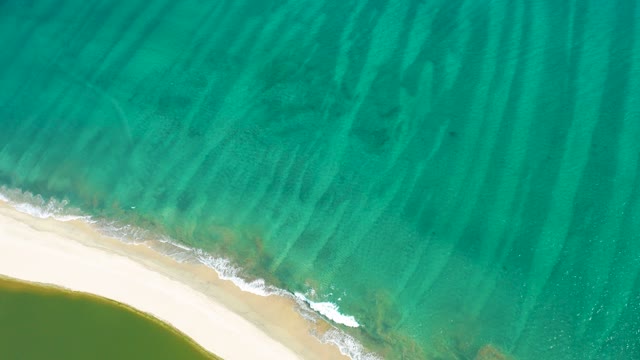 SAN JOSE DEL CABO BCS MEXICO-2020: Waves Advancing on a White Sandy Beach