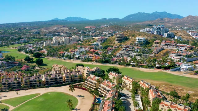 SAN JOSE DEL CABO BCS MEXICO-2020: Residential Neighborhood with Golf Courses From Above