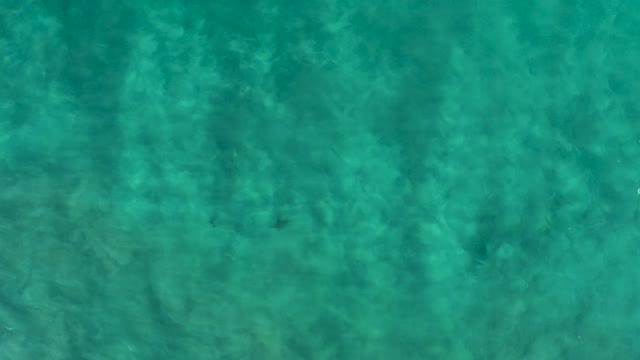 SAN JOSE DEL CABO BCS MEXICO-2020: Clear Turquoise Ocean Water with Visible Seabed From Above