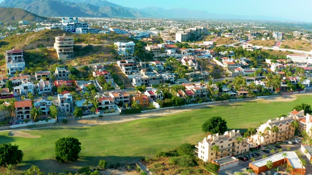 SAN JOSE DEL CABO BCS MEXICO-2020: Residential Neighborhood with Golf Course and Mountain Backdrop