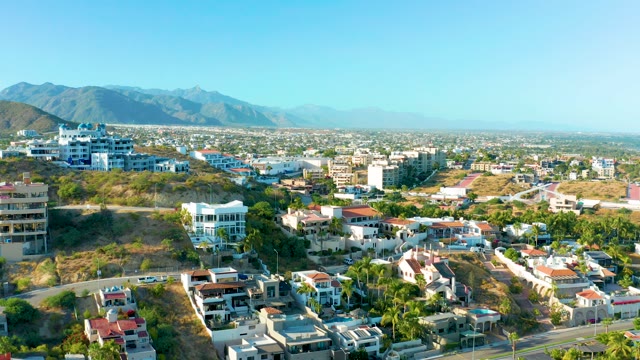 SAN JOSE DEL CABO BCS MEXICO-2020: Hillside Residential Area Aerial Pan