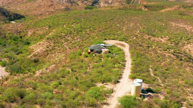 CABO PULMO BCS MEXICO-2020: Rural House on Winding Dirt Road in Hilly Terrain