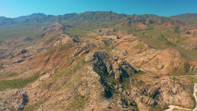 CABO PULMO BCS MEXICO-2020: Rocky Mountain Ridges and Green Valleys From Above