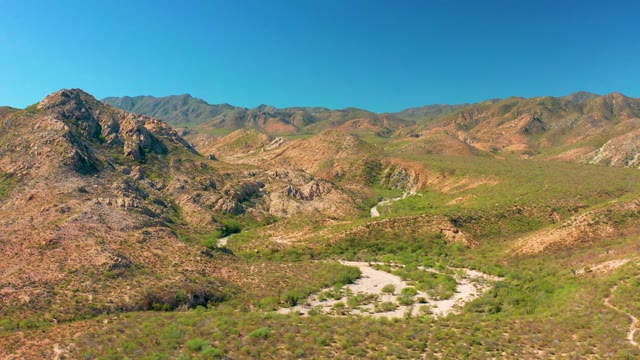CABO PULMO BCS MEXICO-2020: Winding Dirt Road Through Mountain Valley