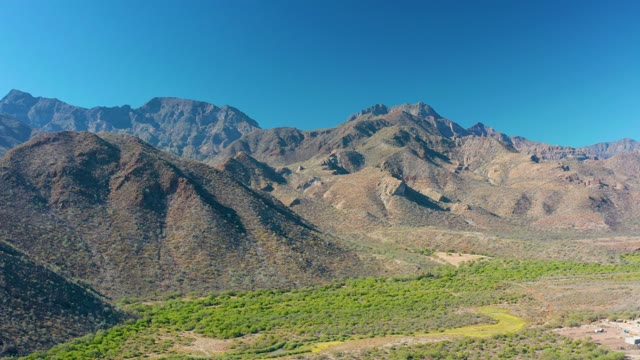LORETO BCS MEXICO-2020: Mountain Valley with Clear Sky and Greenery