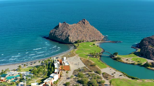 LORETO BCS MEXICO-2020: Coastal Lagoon with Rocky Outcrop and Beach
