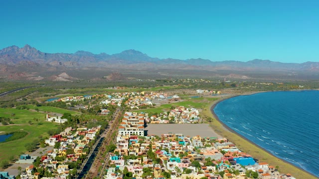 LORETO BCS MEXICO-2020: Coastal Town with Beach and Mountain Backdrop