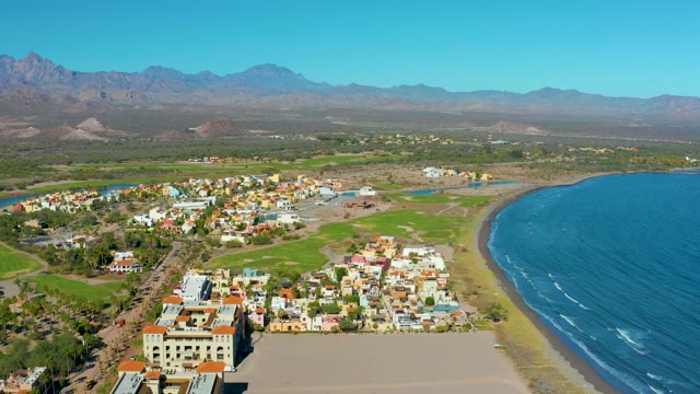 LORETO BCS MEXICO-2020: Coastal Town with Ocean and Mountain Backdrop