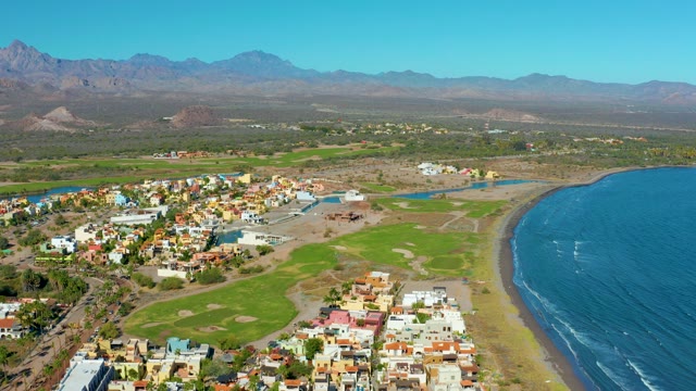 LORETO BCS MEXICO-2020: Coastal Town, Golf Course, and Ocean From Above