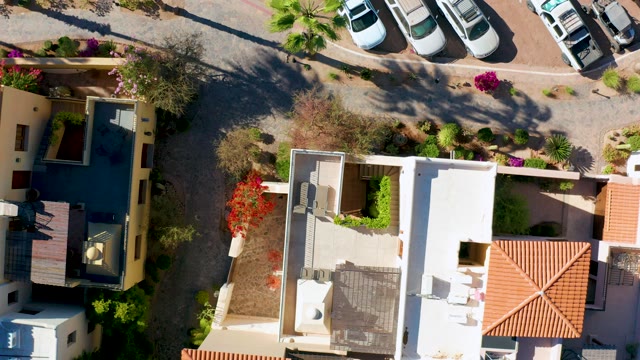 LORETO BCS MEXICO-2020: Residential Street with Departing Cars