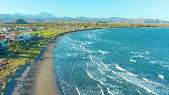 LORETO BCS MEXICO-2020: Person Walking Along a Sandy Beach