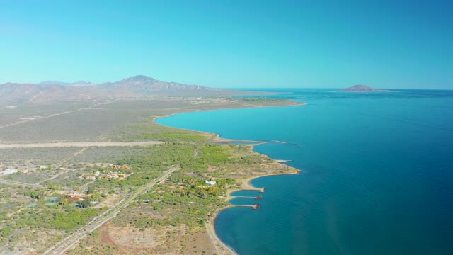 LORETO BCS MEXICO-2020: Coastal Runway with Moving Vehicle