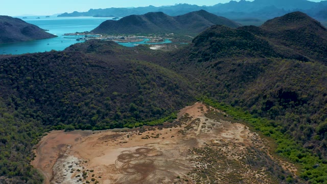LORETO BCS MEXICO-2020: Coastal Mountain Valley with Deforested Terrain