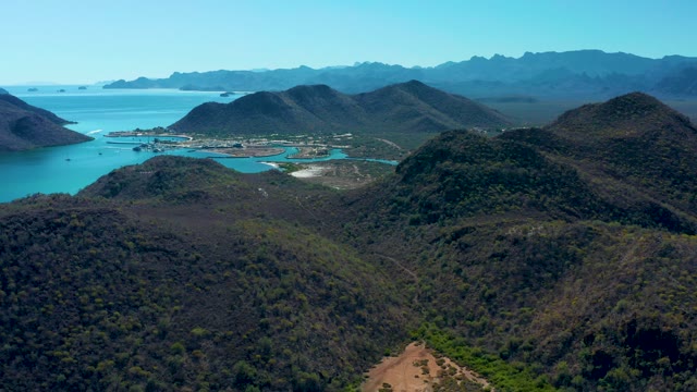 LORETO BCS MEXICO-2020: Tide Receding in Mountainous Bay