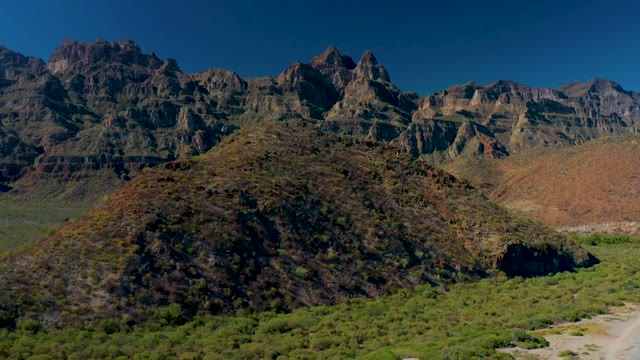 JUNCALITO BCS MEXICO-2020: River Flowing Through Mountain Valley with Greenery