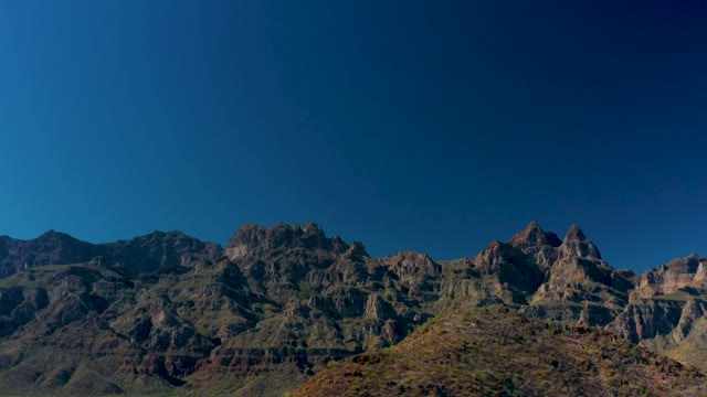 JUNCALITO BCS MEXICO-2020: Rugged Mountain Peaks with Layered Rock Formations