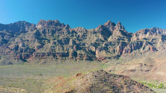 JUNCALITO BCS MEXICO-2020: Stratified Mountain Range in Arid Terrain
