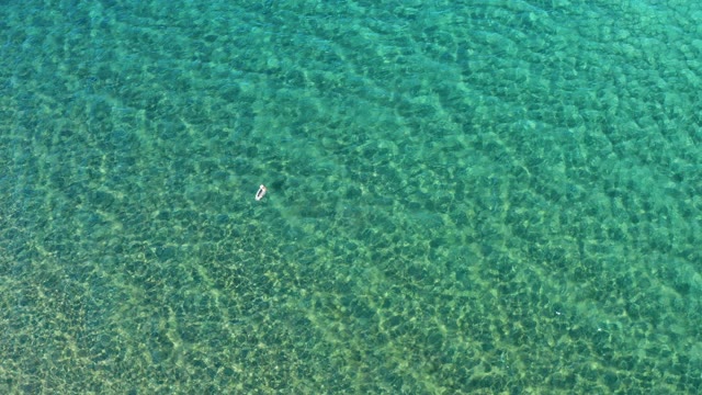 LIGUI BCS MEXICO-2020: Swimmers in Shallow Clear Turquoise Water