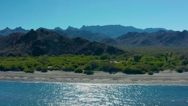 LIGUI BCS MEXICO-2020: Coastal Shoreline Transitioning From Ocean to Sandy Beach