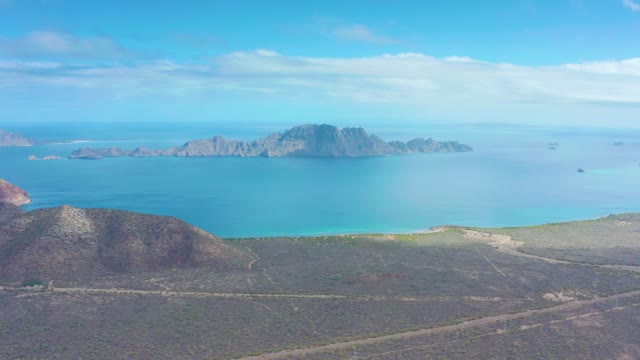 PUERTO ESCONDIDO BCS MEXICO-2020: Coastal Mountain Landscape with Shifting Clouds
