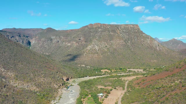 SAN JAVIER BCS MEXICO-2020: Shifting Shadows Across Mountain Valley and River