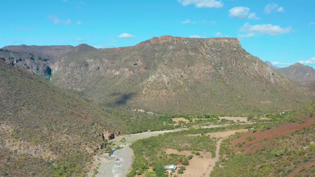 SAN JAVIER BCS MEXICO-2020: Clouds Drifting over Mountain Valley