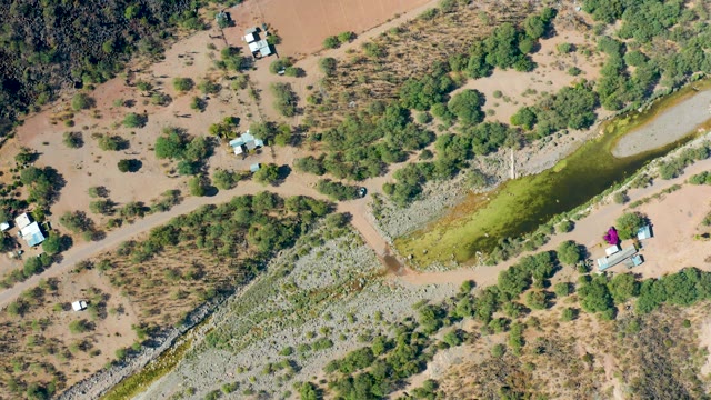 SAN JAVIER BCS MEXICO-2020: Receding Water in Arid Canal
