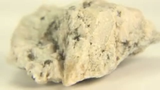 WESTMINSTER COLORADO-2015: Close Up Rotating Black and White Quartz Crystal Rock