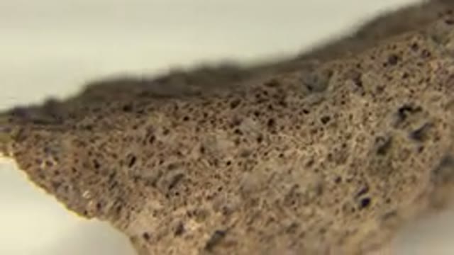 WESTMINSTER COLORADO-2015: Brown Spinning Rock Caught On A Geological Exhibit