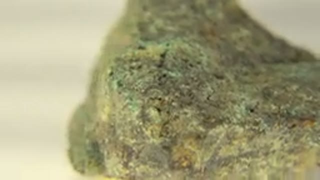 WESTMINSTER COLORADO-2015: Cave Rock Rotating on Stand in Close-Up Shot
