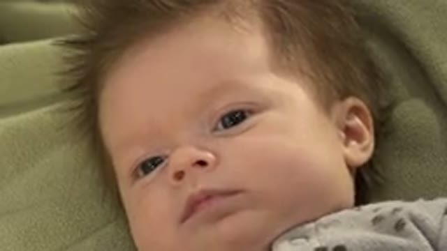 WESTMINSTER COLORADO-2015: Recording The Face Of A Hairy Baby Lying In Bed And