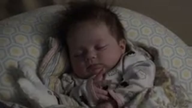 WESTMINSTER COLORADO-2015: A Baby Going To Sleep Close Up Zoom Shot On Baby's
