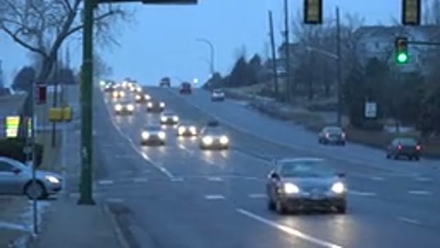 WESTMINSTER COLORADO-2015: Winter Season With Little Snow On The Avenue With
