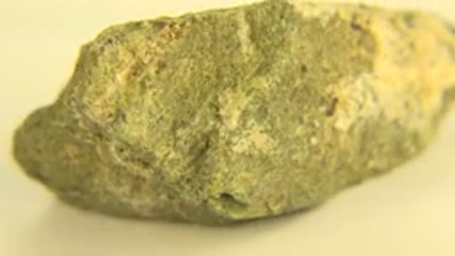 WESTMINSTER COLORADO-2015: A Gray Rock With White Speckles Spinning On A Table