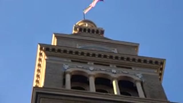 WESTMINSTER COLORADO-2015: Government Building With Waving American Flag