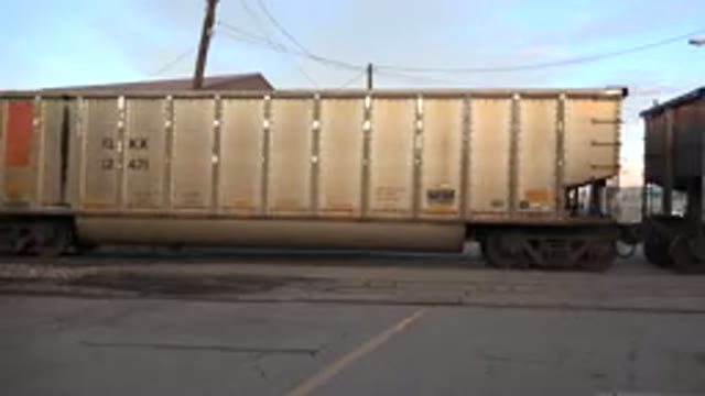 WESTMINSTER COLORADO-2015: Camera Films Train Cars As They Go By On Railroad