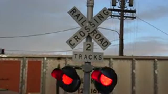 WESTMINSTER COLORADO-2015: Train Crossing Railroad Road