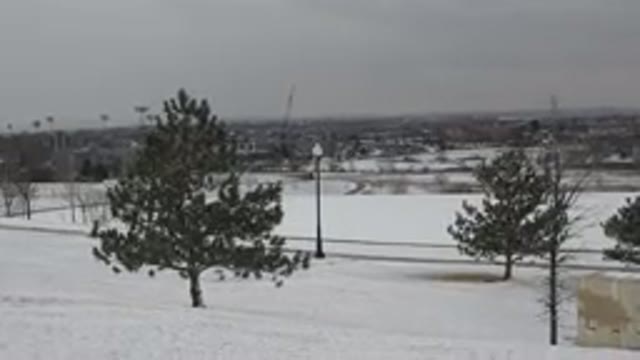 WESTMINSTER COLORADO-2015: A Small City Covered by White Snow in Winter
