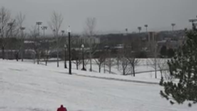 WESTMINSTER COLORADO-2015: A Sports Arena Covered In Snow During The Winter