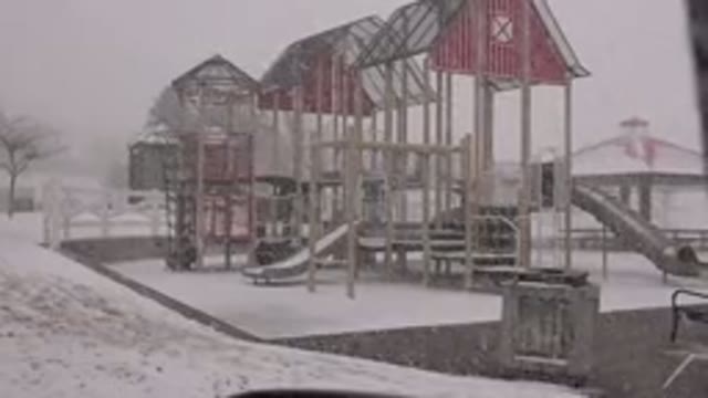 WESTMINSTER COLORADO-2015: Looking at a Lonely Park During a Snowstorm