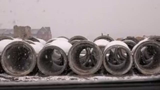 WESTMINSTER COLORADO-2015: Snowing Hard On A Construction Site