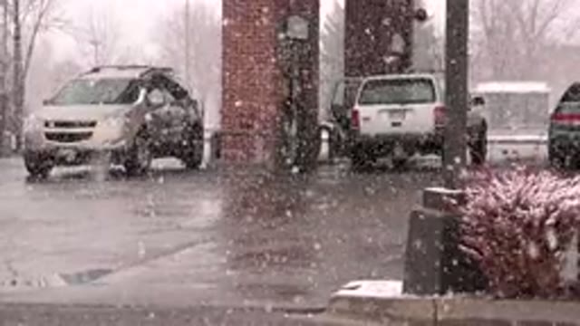 WESTMINSTER COLORADO-2015: It Is Snowing Heavily in Westminster