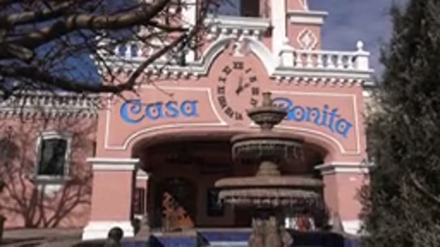DENVER COLORADO-2015: Facade And Fountain In Front Of World-Famous Casey Bonita