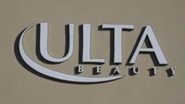 DENVER COLORADO-2015: Zooming Image Of Ulta Beauty Logo On The Front Of A Strip Mall
