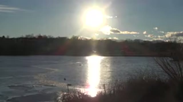 WESTMINSTER COLORADO-2015: Lake Sun Day Grass Summer Hot Weather Evening Rising
