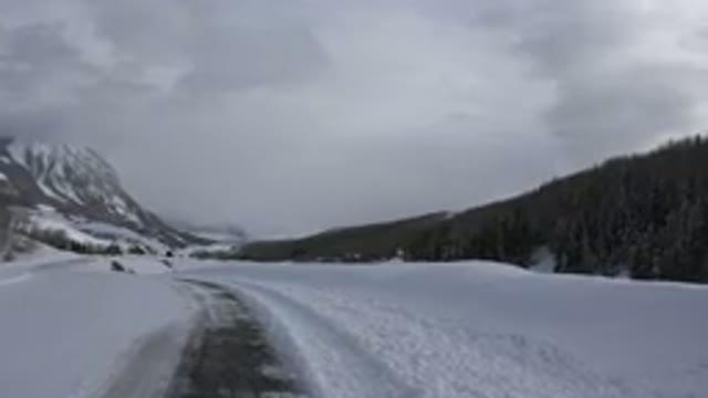 CRESTED BUTTE COLORADO-2015: A Slippery Road Covered in Snow