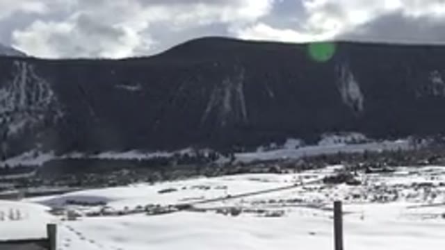 CRESTED BUTTE COLORADO-2015: An Empty Icy Landscape in the Mountains