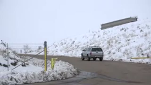 ARVADA COLORADO-2015: Snow in the Road Winter Solitude Nothing Rocks Desolation