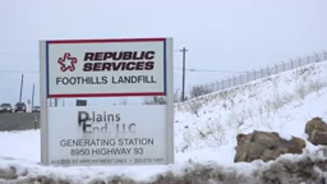 ARVADA COLORADO-2015: Sign Next To A Hill With A Sign