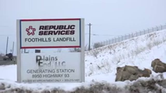 ARVADA COLORADO-2015: Landfill Sign Near Highway